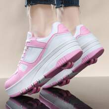 野外運動四輪滑輪鞋,可拆卸超輕兒童滾輪溜冰鞋,男女童輪鞋 - 粉色 - 查看 8