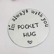 1 chiếc đồng hồ bỏ túi bằng thép không gỉ dành cho nữ, đồng hồ đeo tay tình yêu từ xa, đồng hồ đeo tay tình yêu dành cho bạn gái, bạn nữ, ngày lễ tình nhân, phụ kiện xe hơi, túi xách, ba lô đi học, dễ thương theo phong cách Goth Y2k - Bạc - Xem 4