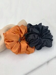 Số lớn Mái tóc mềm Dây buộc tóc ruột già , Không hư hại , Cổ điển Màu thuần Dây buộc tóc , Thích hợp Cho Tóc Dày , Nhiều màu - Nhiều màu - Xem 3