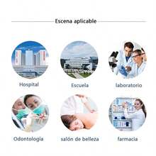 Bata blanca de algodón poliéster para mujer, ropa de trabajo de farmacia de manga larga, ropa de trabajo de fábrica de alimentos, ropa de médico y enfermera de laboratorio - Blanco - Ver 4