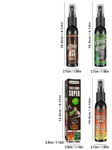 愚人節惡作劇套件：臭屁噴霧和糞便炸彈,讓你盡情大笑！ - 彩色 - 查看 3