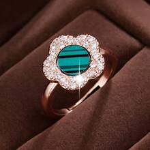 1pc Delicate Cubic Zirconia Decor Women's Everyday Wear Ring - Multicolor - View 7