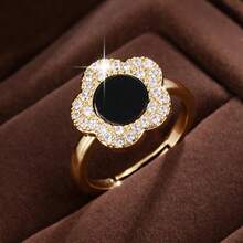 1pc Delicate Cubic Zirconia Decor Women's Everyday Wear Ring - Multicolor - View 5