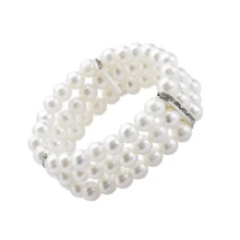 1組6件婦女1920年代復古頭飾、珍珠項鍊、3層珍珠手鍊、流蘇耳環、手套和香煙盒派對服飾配件套裝 - 彩色 - 查看 4