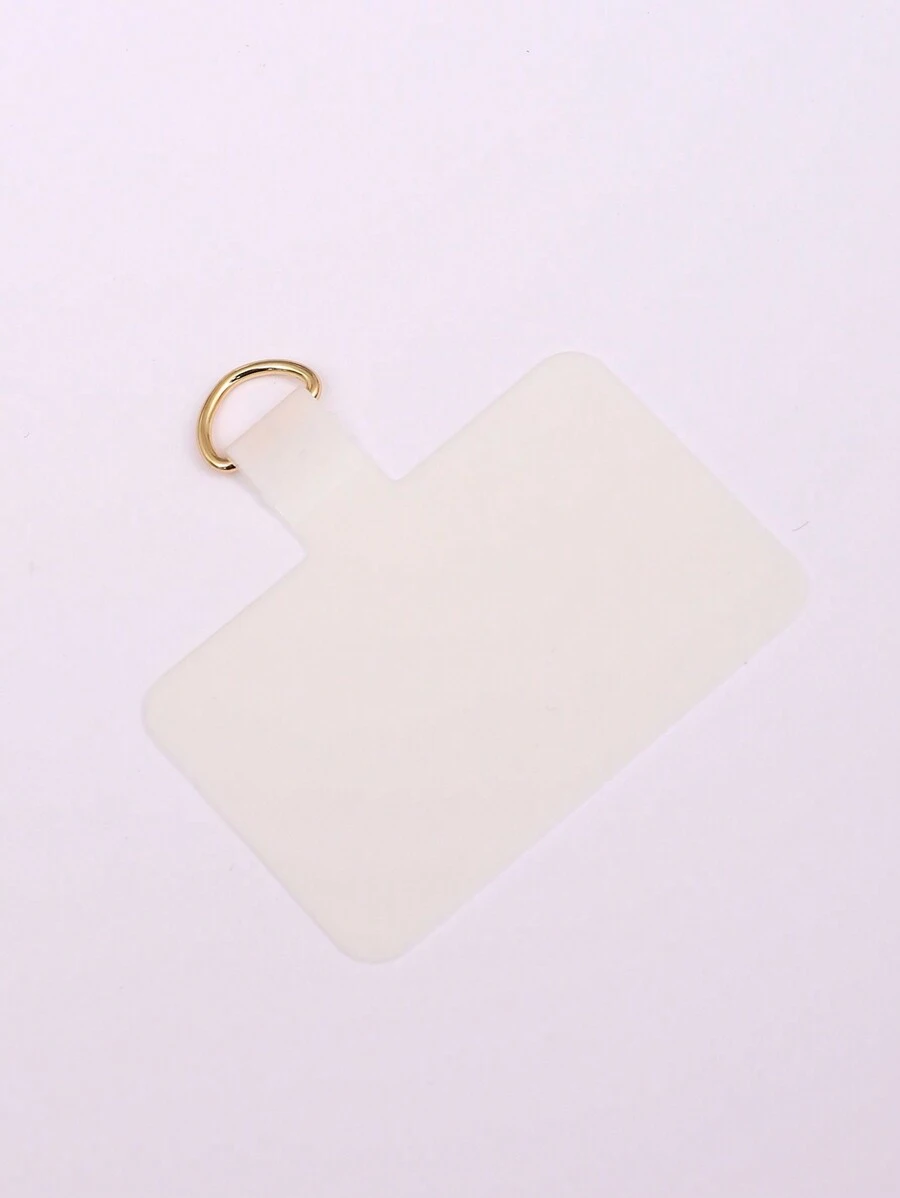 1 件多色通用手機掛繩、手機殼固定卡、tpu 貼紙、墊、夾子、超薄防摔掛板 - 白色 - 查看 1