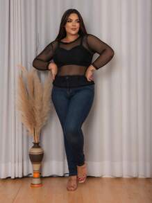 Plus Size Blouses - màu đen - Xem 4