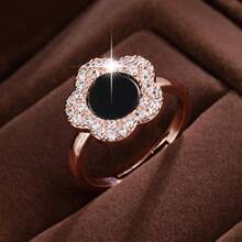 1pc Delicate Cubic Zirconia Decor Women's Everyday Wear Ring - Multicolor - View 18