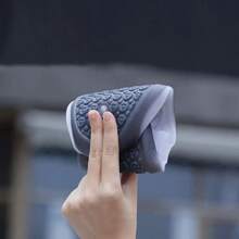 1套兩色鞋套，防水防滑鞋套帶按鈕，白色耐用鞋套，野營用品 - 白色 - 查看 5