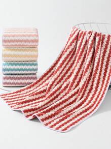 珊瑚絨材質柔軟舒適,吸水性愛心圖案家用毛巾適用於成人和夫婦,可用於頭髮毛巾,手巾,面巾,沐浴巾,空調房沙發罩,游泳披肩,沙灘墊,浴巾等,尺寸：1pc 34*75cm毛巾或1pc 70*140cm浴巾或1pc 大號40*80cm毛巾或1pc 大號80*170cm浴巾 - 紅色 - 查看 4