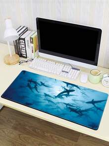 1pc Colorful Pattern Natural Rubber Extra Large Non-Slip Mouse Pad - Great For Office, Home, Gaming, Laptop Computer - Multicolor - View 4