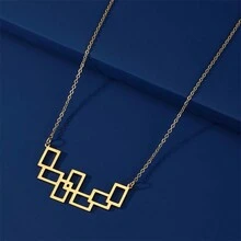 1條極簡時尚獨特設計幾何金屬項鍊