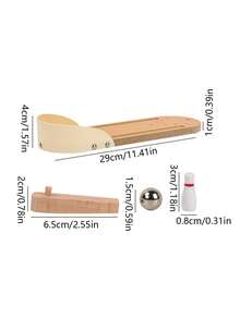 木質迷你保齡球遊戲,親子互動、兒童早期教育、減壓室內桌上遊戲球玩具 - 彩色 - 查看 8