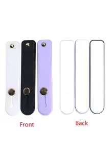 Set de 3 soportes de anillo de silicona multicolor para teléfono, pegatina adhesiva de unicolor para la parte posterior del teléfono móvil, soporte flexible para transmisión en vivo compatible con iPhone y Android, regalo para cumpleaños, familia y amigos. Incluye: anillo de dedo, agarre de teléfono, accesorios de teléfono