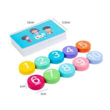 早期教育數學卡,加法和減法,多種類型的練習,基本問題類型,教育和知識兒童玩具 - 彩色 - 查看 8