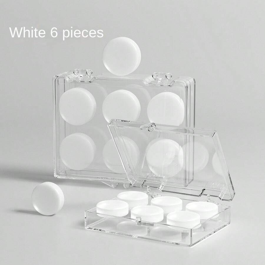 Silicone Earplugs For Sleep, Snoring, Noise Reduction, And Silence (3 Pairs/6 Pieces) - White - White - View 1