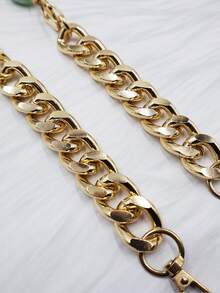 Diy 新款金屬鏈條細部串珠衣服、包包、鞋子、帽子、盒子和包包配件 - 金色 - 查看 5