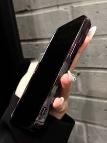 Apple Compatible With IPhone 16 Electroplated Geometric Gradient Bling Phone Case Compatible With IPhone 16 15 Pro Max 14 13 12 11 Pro Max Anti-Drop Soft Silicone Cover