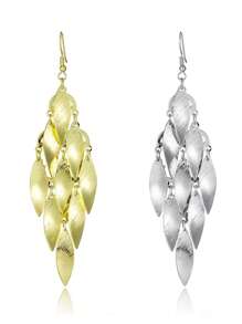 Dangle Earrings With Moving Heart Design, Elegant Long Fashion Earrings For Women, Exaggerated Metal Pendant, Charming Jewelry Gift - Hollow Water Drop - View 28