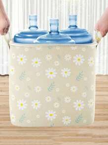 1pc Portable Non-Woven Clothes & Blanket Storage Organizer With Durable Handle, Foldable Closet Storage Box For Sorting Clothes - Multicolor - View 6