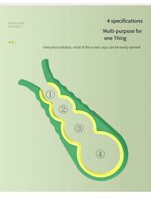 多功能4合1開罐器,啤酒瓶開罐器,廚房小工具,扭蓋罐開器,防滑密封蓋取出器 - 紅色 - 查看 5