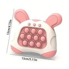 1 Pc Pink Light Up  Pro Fast Push Puzzle Game Console For Teenager Fun Electronic Game Relieve Stress Toys - Pink - View 3