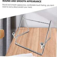 1入組多功能手機和平板電腦支架,桌面書展架,相框支架,符合人體工學且穩固 - 銀色 - 查看 5