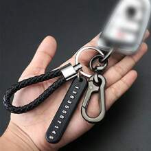 1pc Unisex Anti-Lost Creative Multifunctional Car Keychain With Hanging Rope Keyring Key Chain - Multicolor - View 2