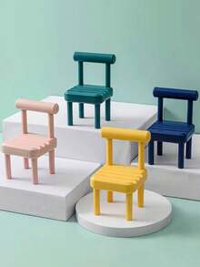 1入組小凳子懒人手机座 - 黃色 - 查看 12