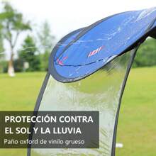 Toldo Cubresol Moto General Impermeable Para Motocicletas - Azul - Ver 4