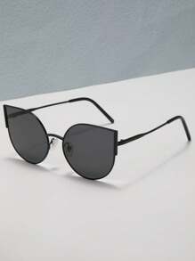 1 Pair/2 Pairs Women's Metal Frame Cat Eye Fashion Glasses, Suitable For Street Style, Travel, Sports, Driving, Holiday Outfits, Beach, Vacation, Family Outings, Golf, Hiking, Elegant Dressing, Party, Outdoor Activities, Fishing - Multicolor - View 3