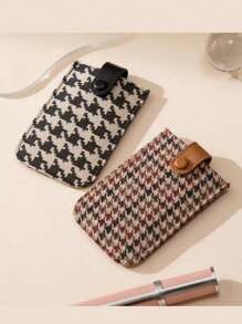 Ultra Thin Mini Pull-Out Card Holder, Credit Card Case, Vip Card Organizer, 1pc - Black and White - View 1