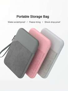 DANYCASE 10.8-13.3 英寸平板电脑笔记本电脑保护套，8 英寸电子产品收纳包，带衬垫保护，兼容 iPad、AWI 设备 - 深灰色 - 查看 3