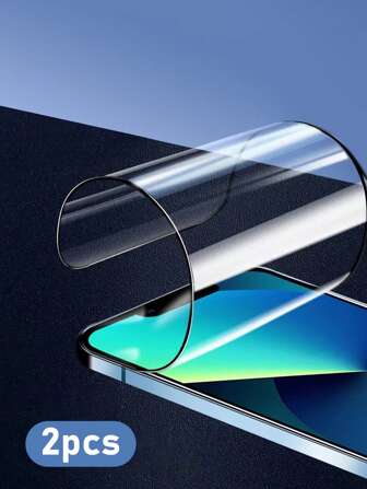 2 piezas Película suave de cerámica anticaída, a prueba de explosiones y antihuellas dactilares para pantalla completa compatible con Apple iPhone 11/12/13/14/15 Series