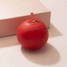 1pc Creative Fruit Shape Stress Relief Toy Pinch Ball, Mango Or Apple Design - Red Apple - View 1