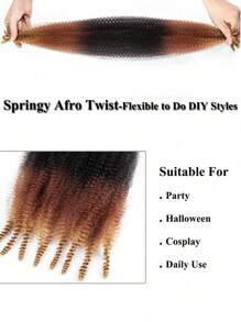 إكسسوارات شعر أومبير T1B/30/27 ذو تموجات أفرو كينكي حزم شعر بالجملة مفصولة مسبقًا لتمديد ضفائر مارلي كروشيه للنساء ضفائر تمويج مستعارة