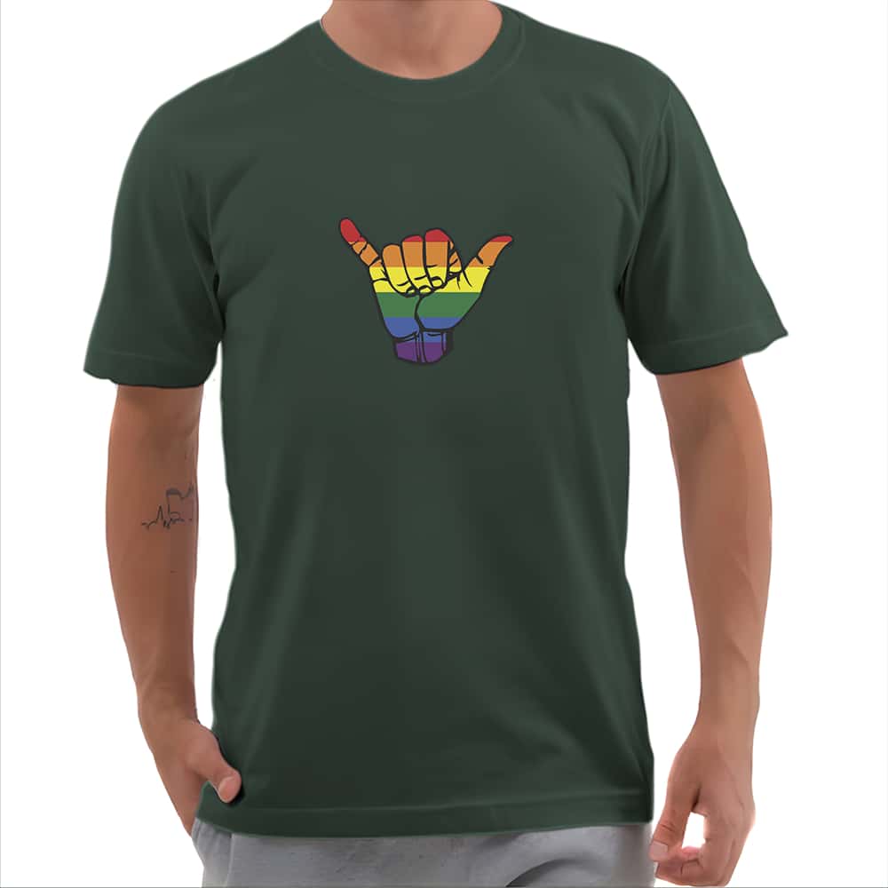 Men T-Shirts - 軍綠色 - 查看 1