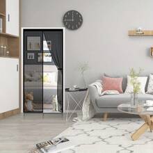 1 套磁性屏蔽門,自密封重型免提網狀分區,防蟲,寵物和兒童友好,36 英寸 X 82 英寸/39 英寸 X 82 英寸 - 黑色 - 查看 7