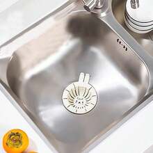 1入組濾水槽濾網籃,可攜式濾網可防阻塞下水道和防髒手,適用於廚房水槽 - 白色 - 查看 6