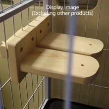 貓爬梯,貓籠,貓樓梯,實木跳躍平台,貓爬架,壁掛式,無釘免貼,不佔空間攀爬梯 - 米色 - 查看 11