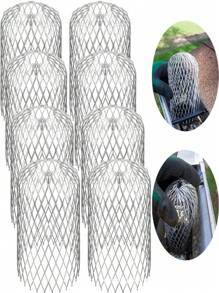 Eaves & Gutter Guard Mesh 3-Inch Expanding Aluminum Filter Prevent Clogging And Debris Buildup Eaves/Gutter - Silver - View 5
