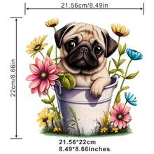 1/2/3入組狗狗塑料貼紙,燙印轉移貼紙貼花適用於男士服裝t恤衫 - 彩色 - 查看 2