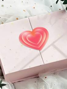 500入/捲情人節心形貼紙,可用於裝飾和密封購物中心禮品,有8種不同的圖案作為禮品配件,也可以作為自粘標籤、禮盒貼紙、封貼——非常適合密封禮品和手工製作！ - 粉紅色愛心 - 查看 4