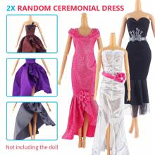 Juego De Accesorios Para Ropa De Muñeca De 55 Piezas: 2 Vestidos + 2 Faldas Cortas + 2 Faldas Largas + 3 Conjuntos De Trajes De Moda + 2 Trajes De Baño + 44 Accesorios. Estilos Aleatorios Enviados - Multicolor - Ver 2