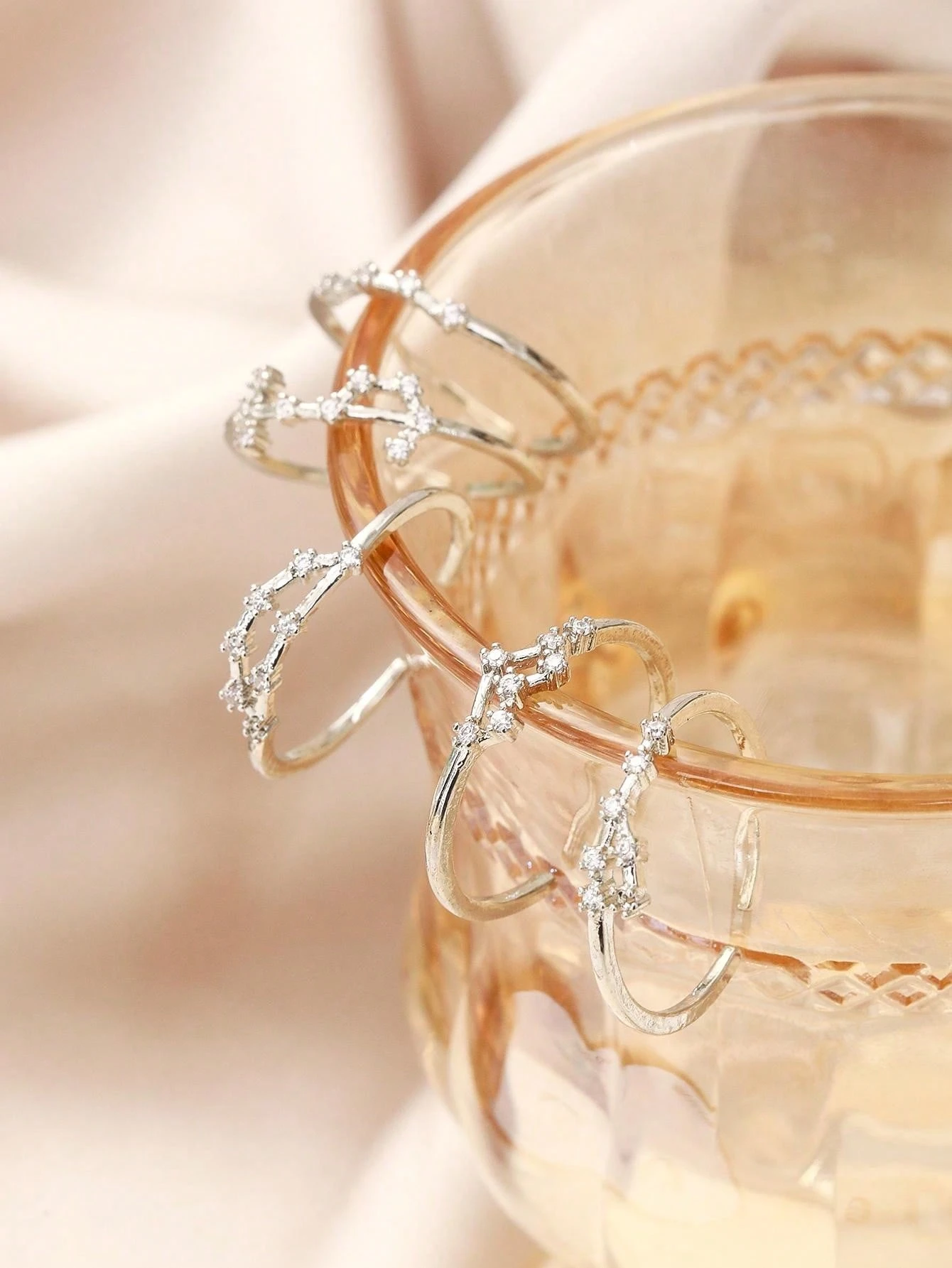 Anello Zodiaco In Argento 925 - Zirconi, Regolabile, 12 Costellazioni - Foto 7