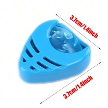 1入塑料心形吉他拾音器收納盒,帶堅固膠粘夾,顏色隨機 - 彩色 - 查看 5