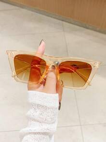 Unisex Cat Eye Beach Fashion Glasses, Fashionable Full Frame Suitable For Daily Decoration And Matching - Multicolor - View 3