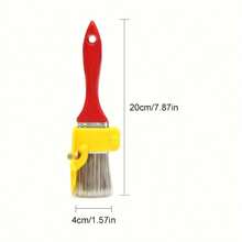 1/2 Pcs Paint Brush Set, Edging Tool For Color Separation, Portable Lightweight Cleaning Brush For Edging, Color Separation, Painting, Interior Wall Corners, Durable Wooden Handle, DIY Tool For Wall, Ceiling Edges Decoration, Home Renovation Manual Tool. Staining And Painting Sealant For Floors And Fences - Suitable For Water And Oil Brushes, Office Decor, Bedroom Decor, House Decor, Men's Tools - Red - View 11