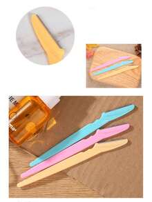 1pc 3pcs/Set Simple Eyebrow Trimmer Razor With Brush, Eyebrow Shaver And Comb, Beauty Makeup Tool - Multicolor - View 5