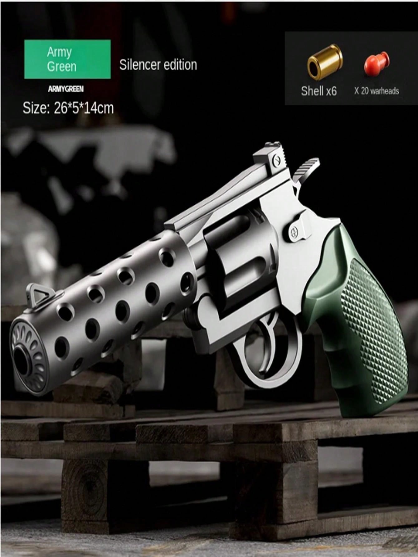 Revolver Style Mechanical Toy Gun With Multiple And Ejectable Soft ...