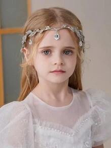 1 Pieza Adorno Estilo Exótico Para La Frente Con Colgante Para Vestuario De Actuación, Accesorio Para El Cabello Para Chicas Adolescentes - Plateado - Ver 2